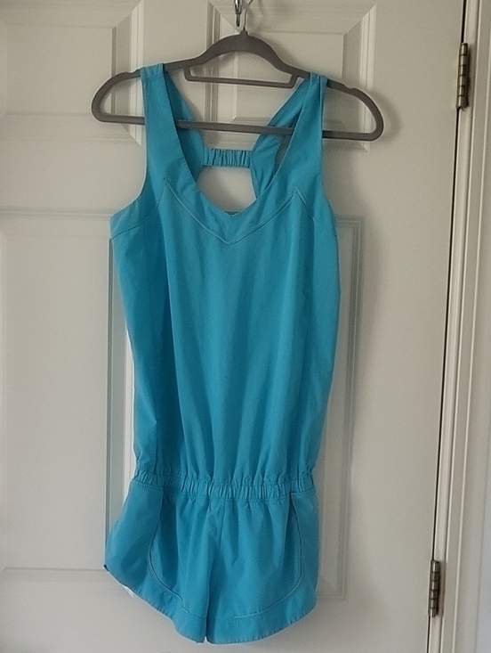 lululemon athletica Pants - Lululemon Speedy Runsie Blue Romper Size 6/8 (See Measurements)